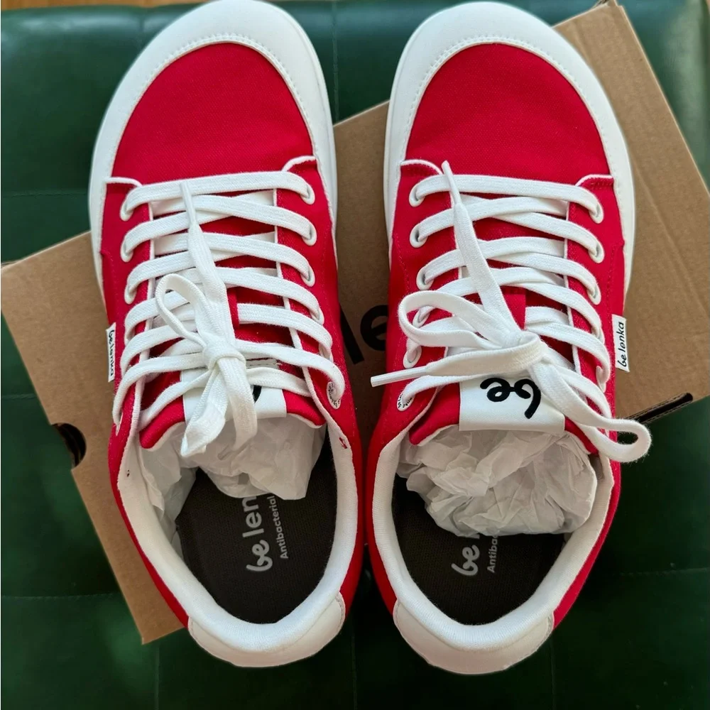 New barefoot Be Lenka Women's Red Sneakers, size eu 40, us 9, unisex - Picture 9 of 11